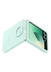 Samsung Silicone Case Cover with Ring for Galaxy Flip6 Mint