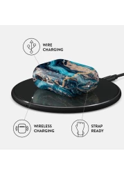 Elegant Protective Case For Apple AirPods Pro 2nd Generation AirPods Pro 2 Cover Charging LED Visible Blue