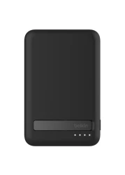 Belkin BoostCharge Pro MagSafe Wireless Power Bank With Qi2 Black 8000mAh 15W With USB-C To USB-C Charging Cable Black 1m