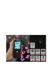 هاتف ببطاقة SIM 4 بسعة 10000 مللي أمبير في الساعة يتجاوز تجربة الهاتف المحمول 3 في 1 ومزود بإضاءة LED ومصباح كهربائي فائق السطوع.