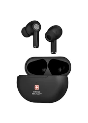 Swiss Military Delta 5 Truly Wireless Bluetooth In-Ear Earbuds Black