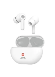 سويس ميليتاري دلتا 5 سماعات أذن لاسلكية بلوتوث داخل الأذن - أبيض