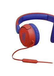 JBL JR310 Wired Headphone Volume Control Over-Ear For Kids Red