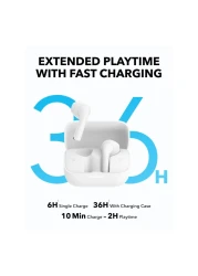 أنكر ساوندكور ايربودز K20i سماعة أذن لاسلكية بتقنية البلوتوث - أبيض