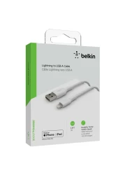 Belkin Boost Charge Braided Lightning To USB-A Cable 1m White