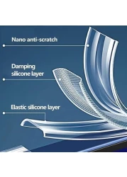 Honor X9c Phone Case, Clear TPU Soft Silicone Protective Cover, Reinforced Corners, Scratch Resistant, Transparent