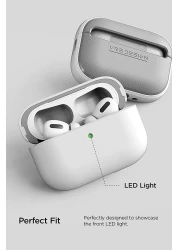 VRS Design Modern for Airpods Pro 2nd Generation case (2022) Airpods Pro 2 case cover with Leather Strap - White