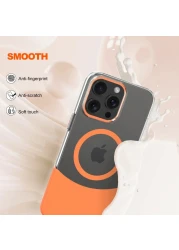 VIPCARE iPhone 16 Pro MagSafe iPhone Case PC Duo Sleek Protection With Mag Safety Compatibility Orange