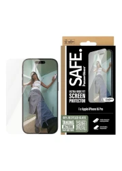 بانزر غلاس سايف إلترا-وايد فيت واقي شاشة لهاتف آبل آيفون 16 برو