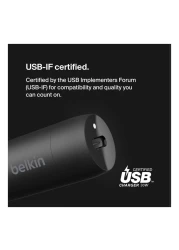 Belkin Boost Car Charger 30W with USB-C to USB-C Data Sync and Charging Cable Black 1m
