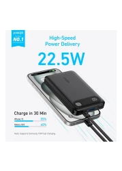 أنكر بي دي باور بانك 10000 مللي أمبير، 22.5 واط - أسود