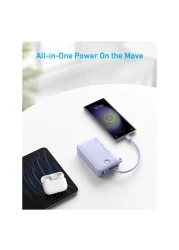 Anker Power Bank with Built-in USB-C to USB-C Charging Cable Black 20000mAh