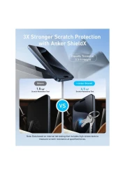 Anker ShieldX Easy Fit Screen Protector for Apple iPhone 16 Pro Max Clear