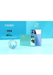 Modio M34 10.1-inch Tablet Dual SIM 8GB RAM 512GB 5G With Keyboard Earphone Digital Pen Screen Protector and Back Cover