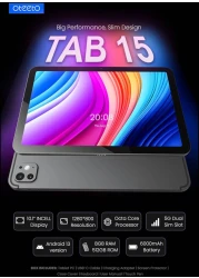 OTEETO TAB 15 Tablet/10 Inch/5G SIM/iOS Style Operating System/5G Dual SIM/Octa Core Processor/ Flip Cover&amp;Keyboard/8GB RAM + 512 GB ROM/Android 13/6000 mAh/8MP Front+13 MP Rear (Blue)