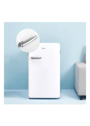 ميديا ثلاجة صغيرة بباب واحد MDRD142SLE01 أبيض 93 لتر