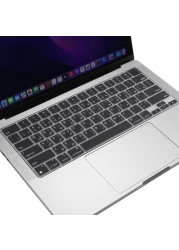 US Version Arabic Keyboard Cover for MacBook Air 15/13.6" 2022,2023 Model A2941/A2681 &amp; MacBook Pro 14" 2023,2022, Model A2442, A2779 M1 &amp; MacBook Pro 16" 2023,2022, Model A2485,A2780 M1, Black