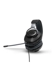 JBL Quantum 100 Gaming Headphone Over-Ear With a Detachable Voice-Focus Boom Mic Black