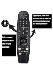 Tv Remote Replacement Compatible With Replacement Remote Control for LG AN-MR19BA AN-MR20GA with Magic&amp;Voice Functions for LG OLED Nanocell 4K UHD TVs