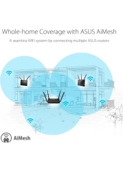 RT-AX52 (AX1800) Dual Band WiFi 6 Extendable Router, Instant Guard, Parental Controls, Built-in VPN, AiMesh Compatible, Gaming &amp; Streaming, Smart Home