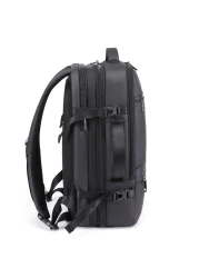 Arctic Hunter Expandable Travel Backpack Water Resistant 180&deg; Opening Built In USB/Headphone Port Computer Bag for Men Women B00350 Black