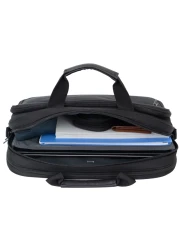 Cabinpro Premium Laptop Bag 15.6-inch Water Resistant Shoulder Computer Bag with Adjustable Shoulder Strap for Men and Women CP013 Black