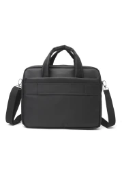 Senator 15 inch Nylon Shoulder Laptop Bag Light Weight Water Resistant with RFID pockets KH8115 Black