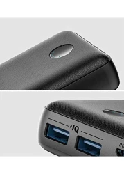 Anker - 10000 mAh PowerCore Select Power Bank with Quick Charge 4.5 x 2 x 1inch Black
