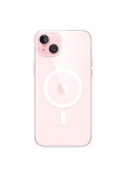 Apple Silicone Case Cover With MagSafe For iPhone 15 Plus Clear