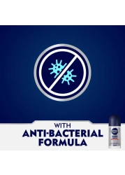 نيفيا للرجال مزيل العرق ببكرة دوارة للرجال للحماية الفعالة ضد التعرق والحماية الفضية المضادة للبكتيريا 50 ملل