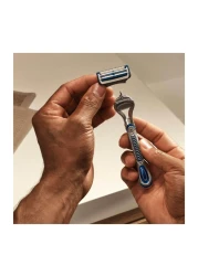 جيليت سكينغارد للبشرة الحساسة ماكينة حلاقة مزودة بشفرتين فضيتين 3 قطع