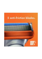 جيليت فيوجن 5 باور شفرات حلاقة فضية برتقالية 8 قطع