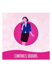 Carefree Plus Large Pantyliners Megapack White 64 Liners