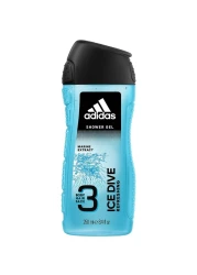Adidas For Men Ice Dive Eau De Toilette 100 ML + Shower Gel 250 Deodorant Body Spray 150ml