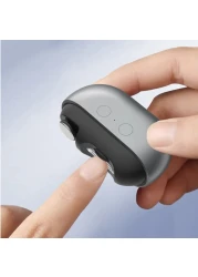 Magnetic Suction Electric Nail Clipper - USB Rechargeable Automatic Nail Cutter with LED Light &amp; Nail Chip Storage Box, Safe &amp; Portable Trimmer for Adults, Kids