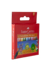 Faber Castell Colour Pencils 12 PCS with Wax Crayons 12 PCS and Fibre-Tip Colour Markers 12 PCS and 120 GSM Drawing Book