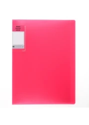 Maxi Colour 40 Pocket Display File Book Pink