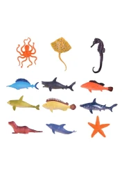 Power Joy Animal Worldz Sea World Animal Figure Toy 4inch 6 PCS