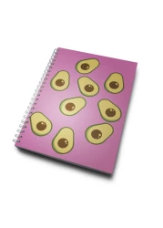 Loud Universe Hardcover Notebook Avacado Emoji Spiral Notebook with Premium High Quality Paper A5 Size
