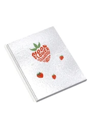 أمبار مون دفتر ملاحظات للمراهقين مربع الشكل ذو غلاف صلب ، 24 صفحة ، مقاس A4