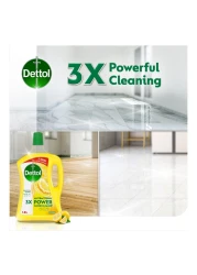 Dettol 3X Antibacterial Power Floor Cleaner Lemon 3L+1.8L