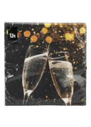 إيه إتش مناديل طاولة بطبعتين متنوعتين 33 × 33 سم 16 قطعة