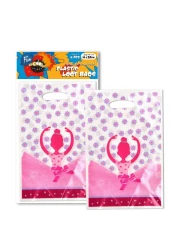 فن إتس كول أكياس بلاستيك بطبعة راقصة باليه 16 × 25 سم 6 قطع - متعدد الألوان