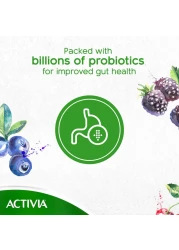 أكتيفيا - زبادي سادة قليل الدسم 150 غرام حزمة من 6 قطع