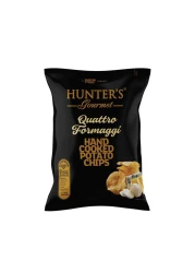 Hunter's Gourmet Quattro Formaggi Hand Cooked Potato Chips, 125g