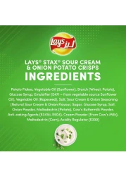 Lay's Stax Sour Cream and Onion Potato Crisps 170g