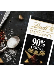 ليندت إكسلنس 90٪ كاكاو ممتاز و الشوكولاتة الداكنة 100 غرام