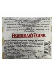 Fisherman's Friend Menthol Flavour Lozenges with Sweetener Honey and Lemon 25g