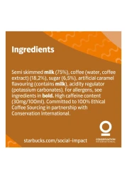 Starbucks Frappuccino Caramel Coffee Drink Bottle, 250ml