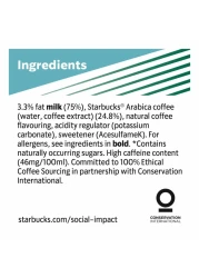 Starbucks No Added Sugar Doubleshot Coffee Drink, 200ml